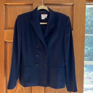 Talbots double-breasted navy blazer size 8